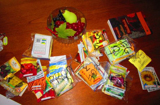 A professor at the unnamed university gave Pete several dozen seed packets today and pressed into Pete's hands the Western Fertilizer Handbook. However did he guess? 