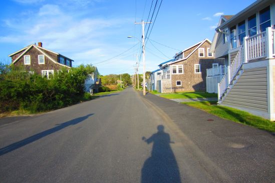 This was the last time Silver Beach Road would be quiet until October. As we were leaving, the tourists were already gumming up the bridge.