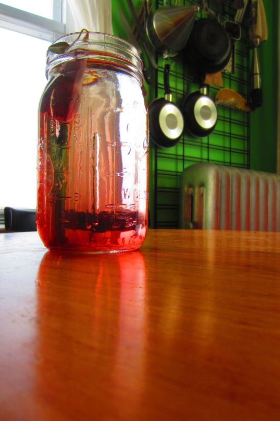 Because I am - like - six, I will put a tea bag in water just to watch color swim into light.