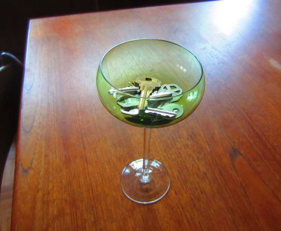 a glass full of questions