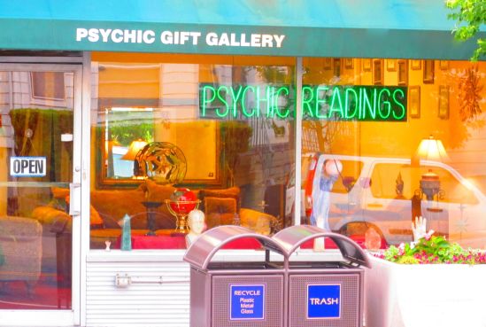 The lights are often on, but we never see anyone there. 